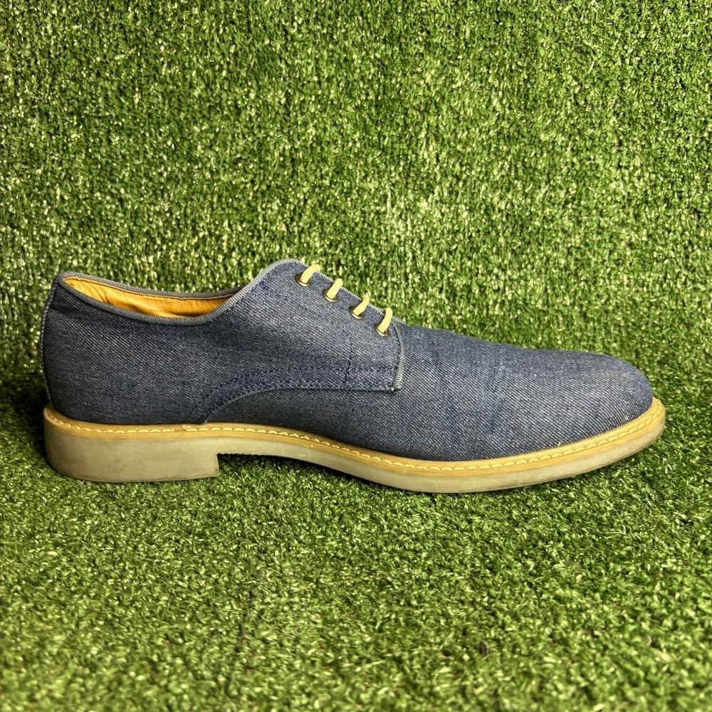 Alfani Cooper Denim Textile Lace Up Casual Classic Oxford‎ Shoes Blue Mens 12M